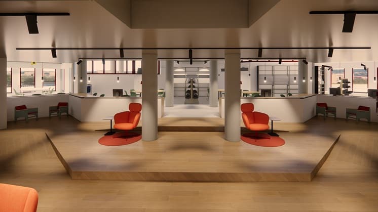 Schetsontwerp fauteuils Taalhuis
