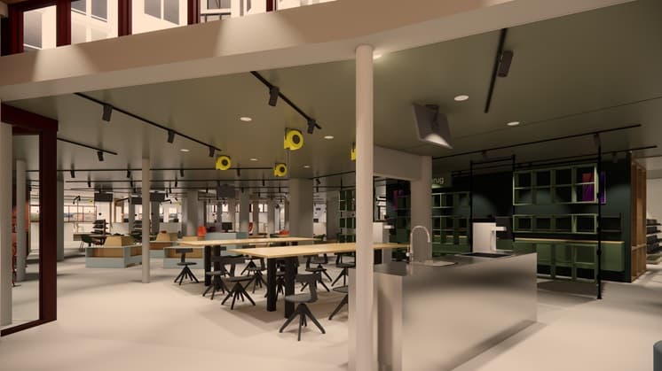 Schetsontwerp keukenblok