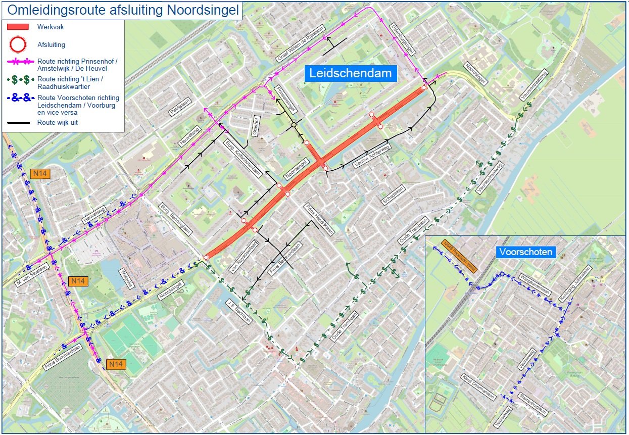 Wegafsluiting Noordsingel