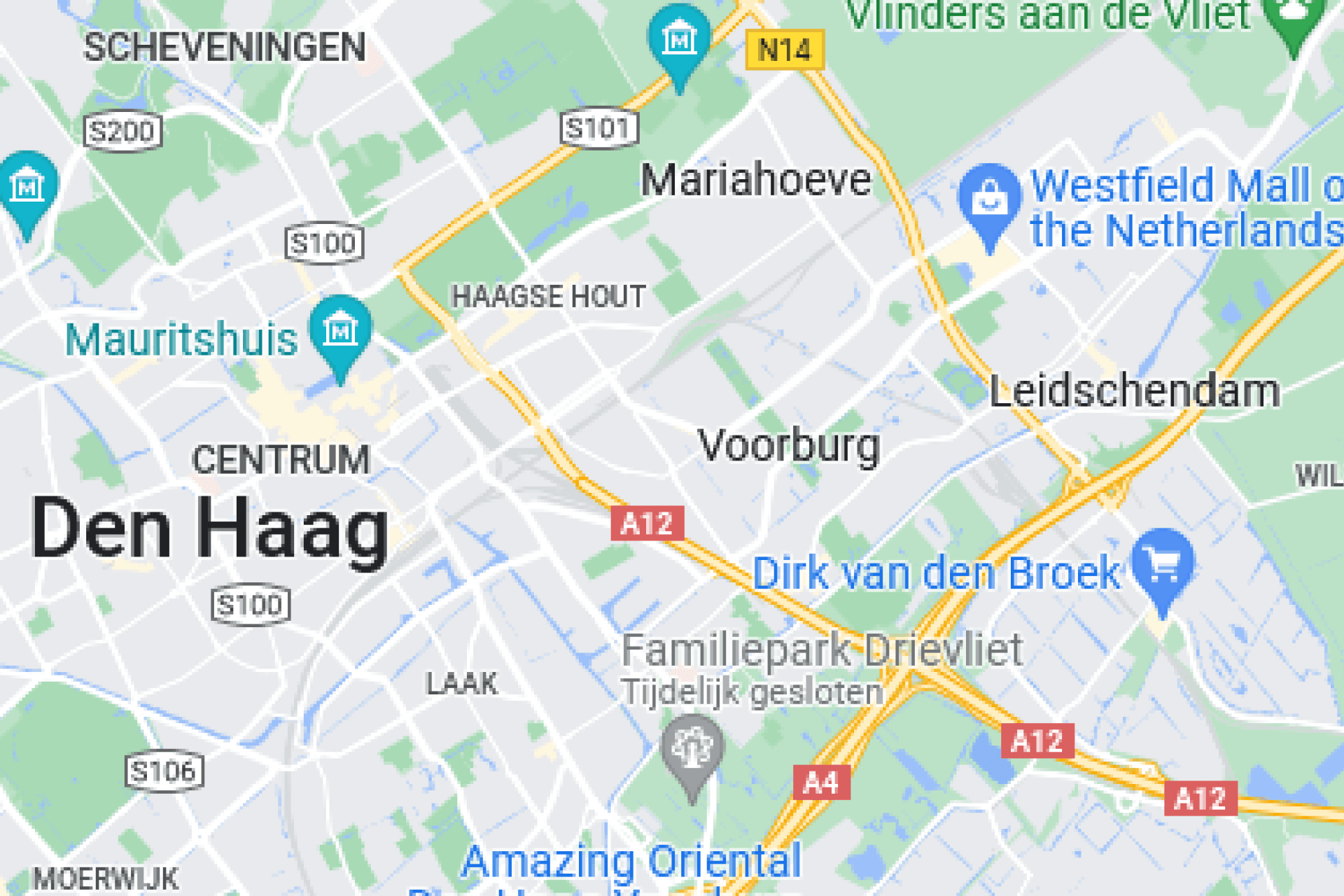 Drukte op wegen rondom Den Haag