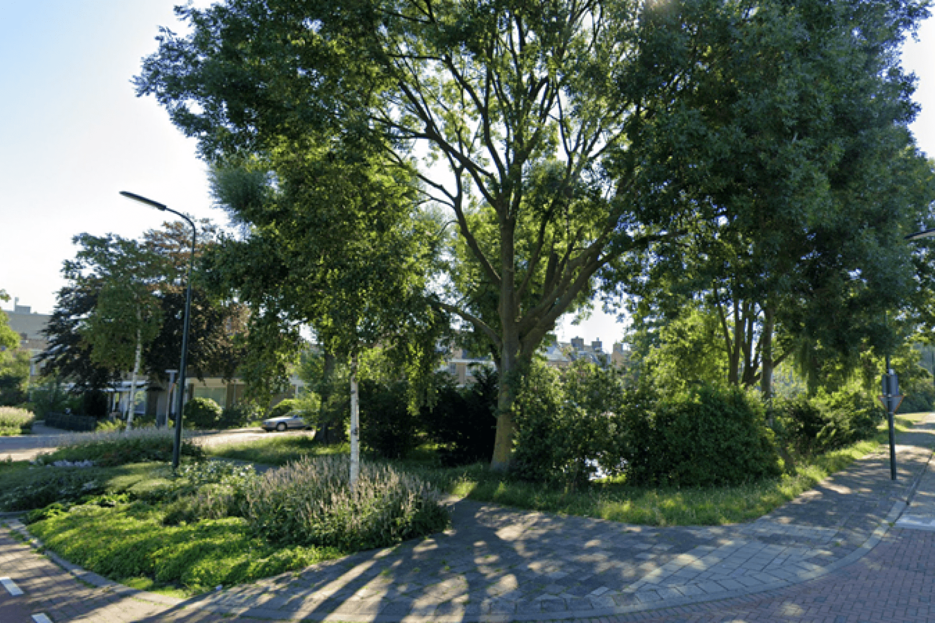 Kruising Zijdesingel / Zilvermeeuwlaan in Leidschendam (© 2024 Google)